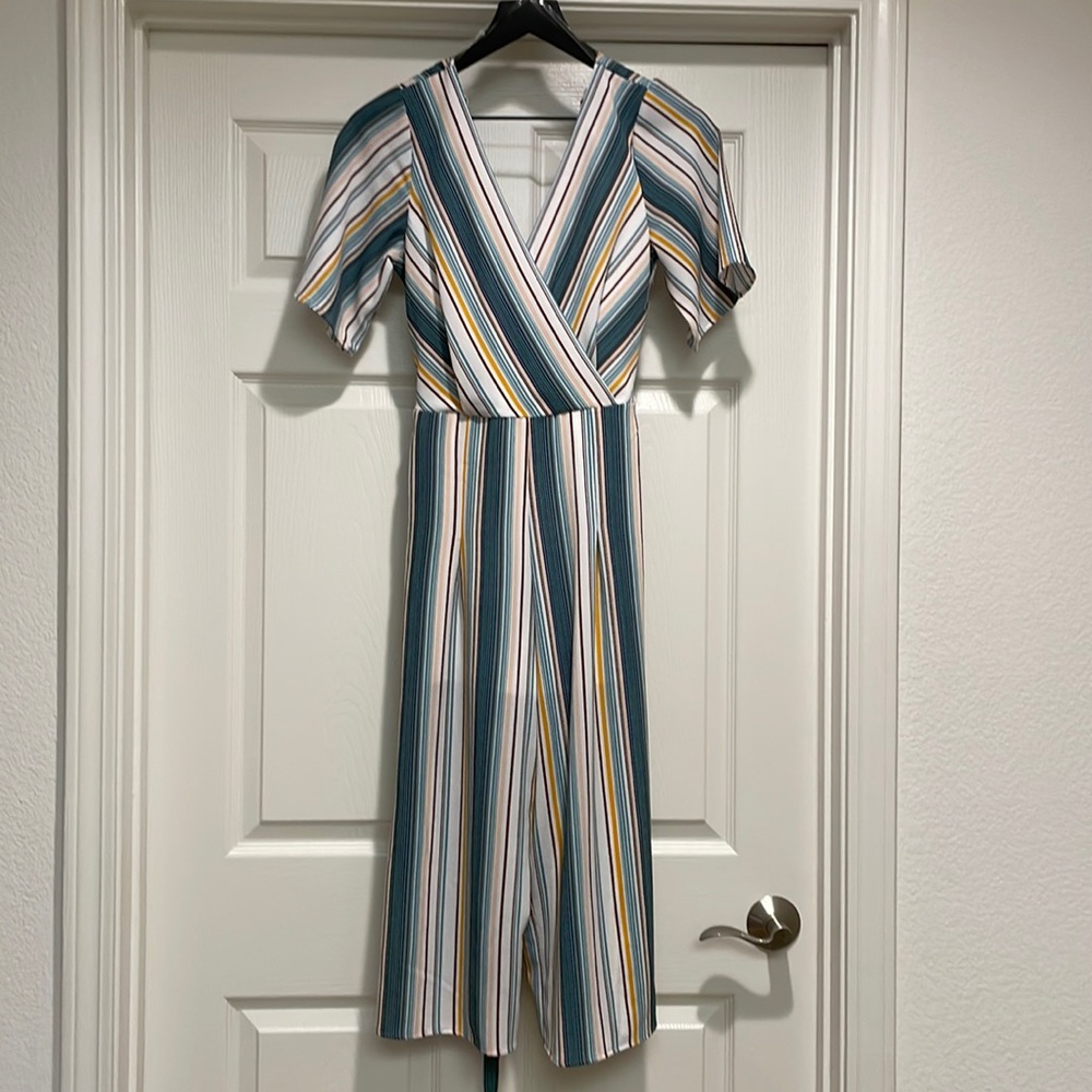 Trixxi Multicolor Striped Jumpsuit - Picture 2 of 4